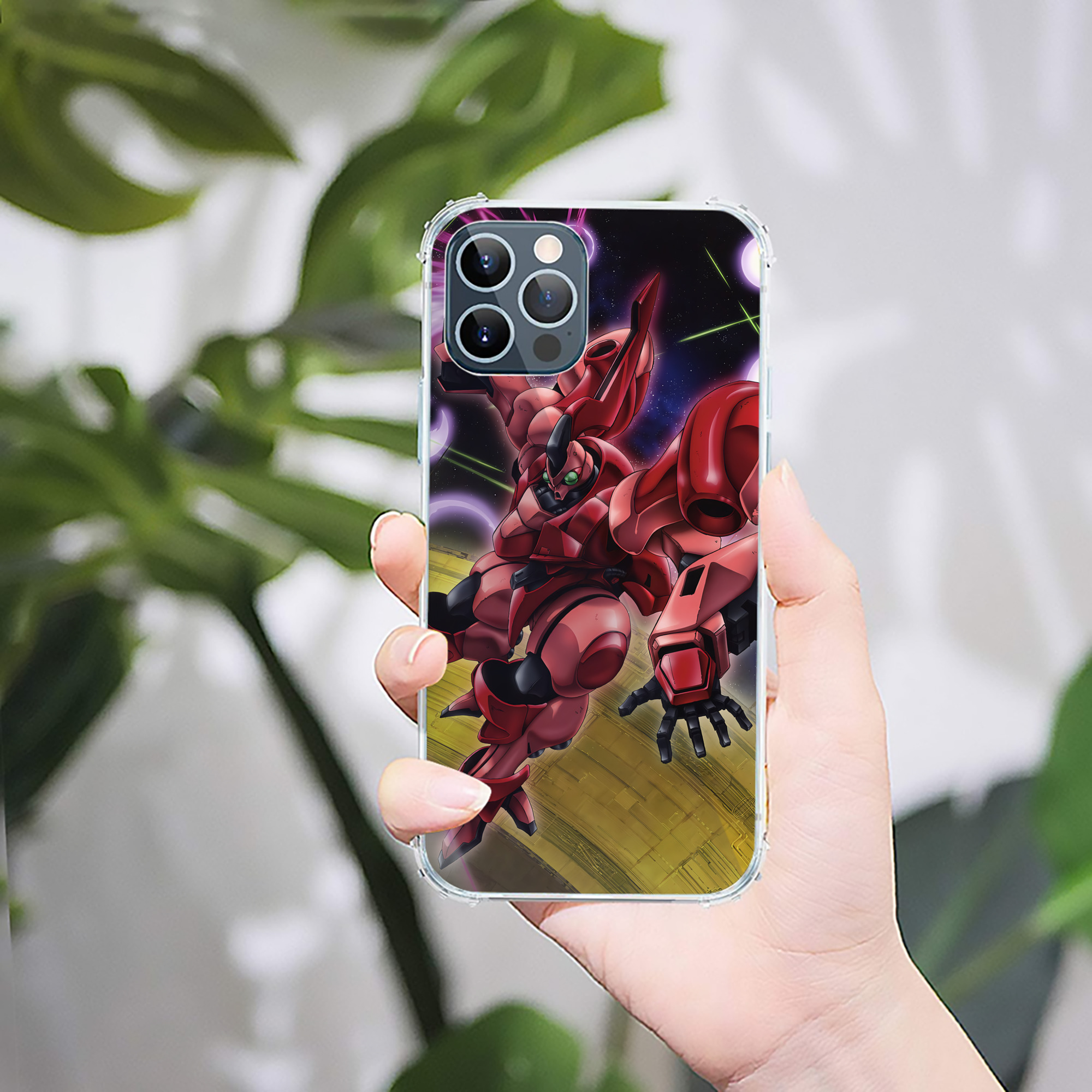 （画像用） 機動戦士ガンダム Mobile Suit Gundam 【iPhone 12シリーズ対応】透明スマホケース（クリアソフトケース）